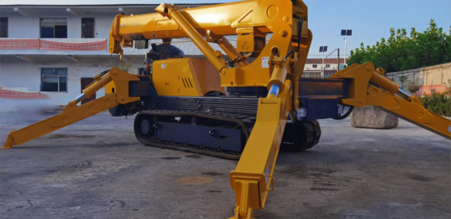 履帶吊車實(shí)景拍攝